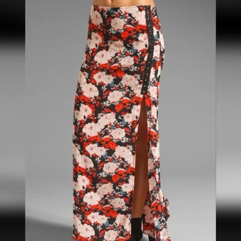 Planet Blue x Blu Moon sheer maxi skirt (with mini lining) and side clasps